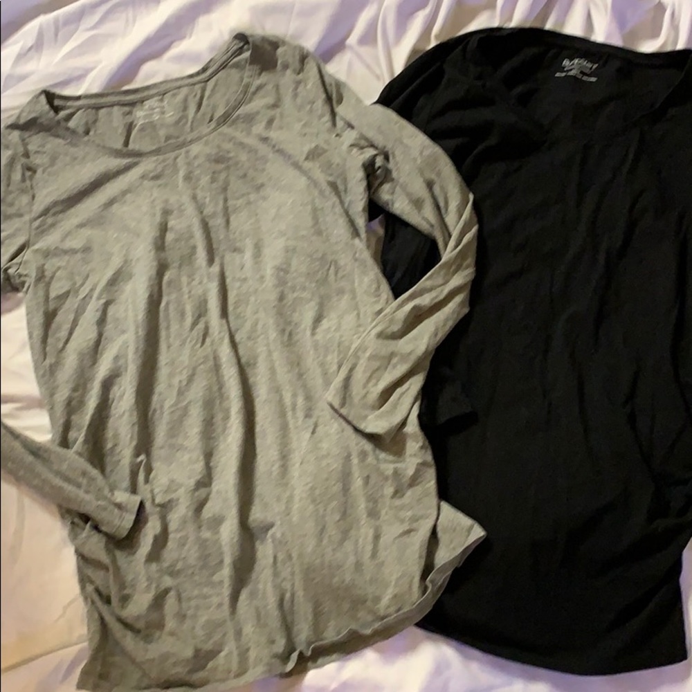 Two maternity shirts